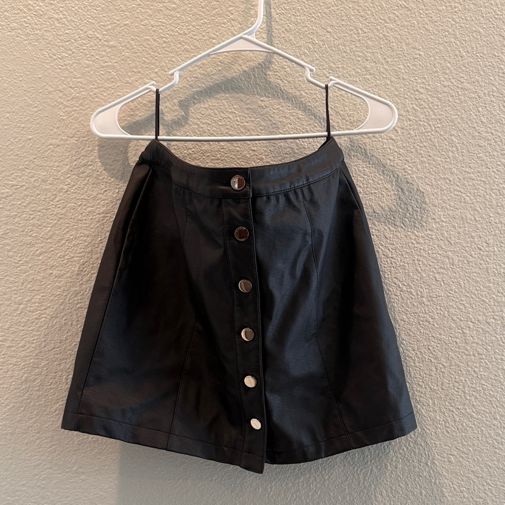 Guess Brown Button-Up Mini Skirt